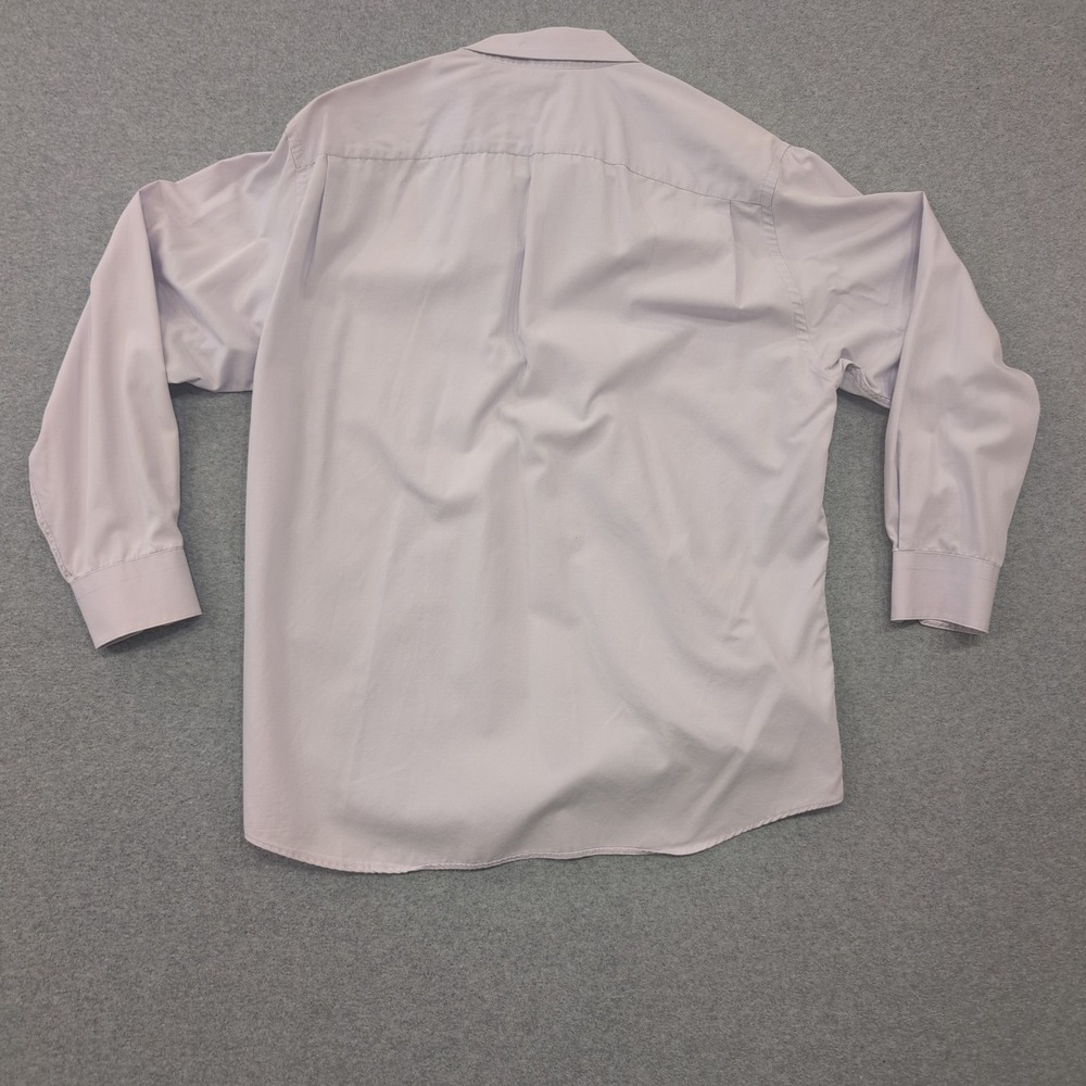 Donna‎ Karan Signature Mens Lavender Purple Dress Shirt Long Sleeve Button Down - Picture 3 of 3